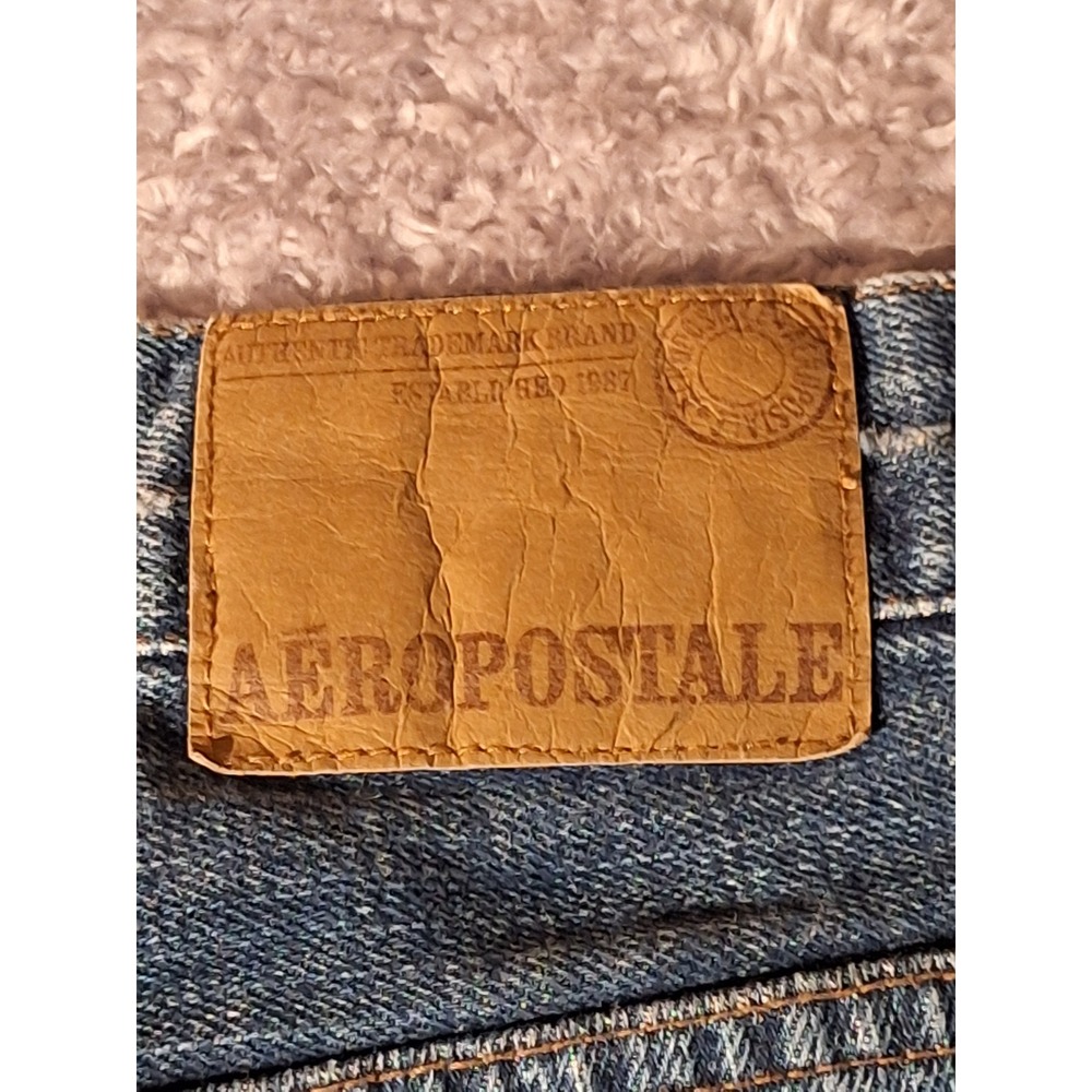 Aeropostale Vintage Bootcut Jeans Mens 32x30 Distressed Ripped Denim Cottagecore - Picture 10 of 10